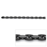 Black Ruthenium Men's Mariner-Link Bracelet