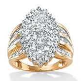 Diamond Marquise-Shaped Ring