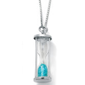 Special Birthstone Hourglass Pendant