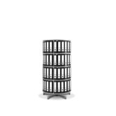 Spin-N-File 4-Tier Rotary Binder Storage Carousel