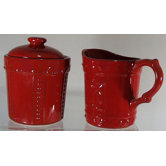 Sorrento Ruby Sugar and Creamer Set