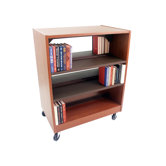 Double Face Mobile Shelving Unit with Deflecta-Stops and Casters