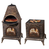 Aztec Allure Pizza Oven Outdoor Fireplace