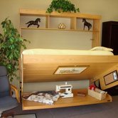 Contemporary Oak Murphy Bed