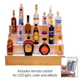 Illuminated 4-Step Bar Back Riser