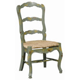 French Country Ladderback Side Chair