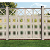 4 High Lattice with X Privacy Panel
