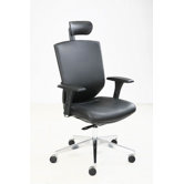 Eve Ergonomic Full Leather Posture Chair with Headrest