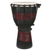 Youth Djembe / Drum in Red and Black