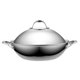 Stainless Steel Chef's Pan with High Dome Lid
