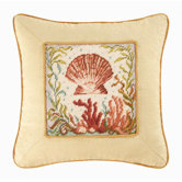 Natural Shells Scallop Shell Pillow