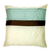 Pin Tuck Cushion Cover in Duck Egg