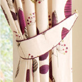 Cleo Pair of Tiebacks in Aubergine