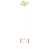 1 Light Square Canopy Pendant