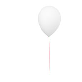 Balloon Wall Sconce in White Lacquer