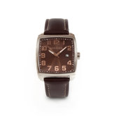 Trad Croc Watch with Silver in Brown