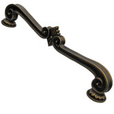 Corinthia Utility 12" ctc Pull in Distressed Rubbed Bronze