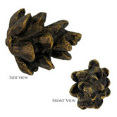 Fruits of Nature Pine Cone Top Knob in Distressed Rubbed Bronze