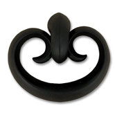Toscana Drop Knob in Distressed Black