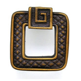 Greek Key Argos Knob in Distressed Rubbed Bronze