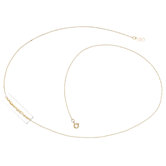 14k Gold Rope Chain Pendant Necklace