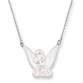 Sterling Silver Disney 18inch Tinker Bell Necklace