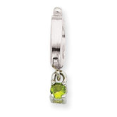 Sterling Silver Green CZ Pendant
