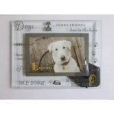 Moments Bevelled Glass Dog Photo Frame