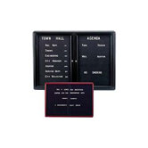 Ovation Radius Changeable Letterboard with Two Sliding Doors