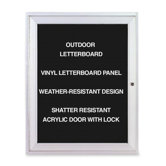 Outdoor Enclosed Letterboards,1-Door,3'x2',Aluminum Frame