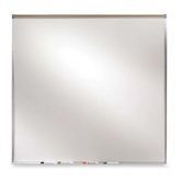 Projection Board, Dry-Erase Brd, 4'x4', Aluminum Frame/White