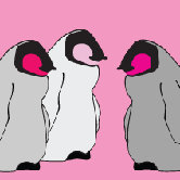 Animal - Baby Penguins Stretched Wall Art