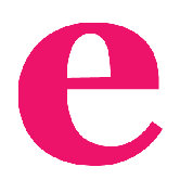 Letter - Lower Case 'e' Stretched Wall Art