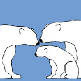 Animal - Polar Bears Stretched Wall Art