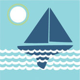 Things That Go - Sailing Stretched Wall Art