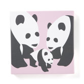 Animal - Three Pandas Stretched Wall Art