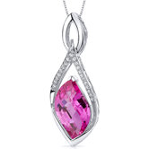 Leaf Cut  Gemstone Luminous Pendant
