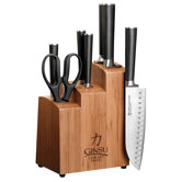 Chikara Series 8 Piece Bamboo Knife Block Set