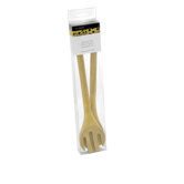 2 Piece Rubberwood Fork and Spoon Set