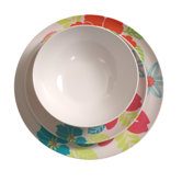 12 Piece Tropical Floral Brights Dining Set
