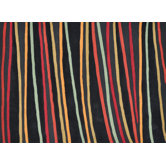 Aurora Black Striped Rug
