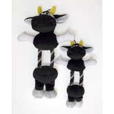 Double Small / Medium Rope Cow Dog Toy