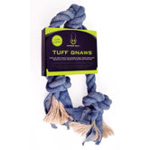 Denim / Sisal 2 Knot Rope Bone Dog Toy