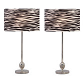 Zebra Table Lamp (Set of 2)