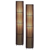 Theo Bamboo Floor Lamp (Set of 2)