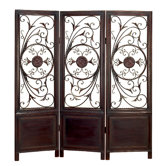 Room Divider with Elegant Metal Designs