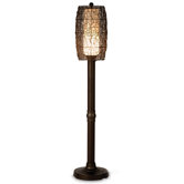 Bristol 70" Floor Lamp Walnut Shade in Bronze