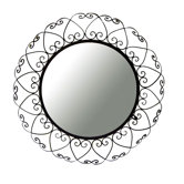 Wrought Iron Round Wall Mirror