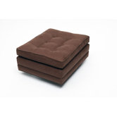Up Solutions Walnut Linen Ottoman