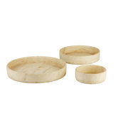 Low Marble Bowls (Set of 3)